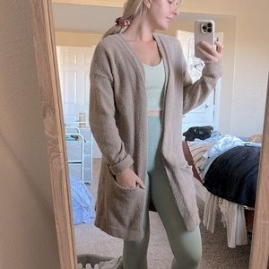 Tan cardigan